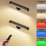 KENNEAS bezvadu LED sienas lampas ar pulti (2 gab., melnas)