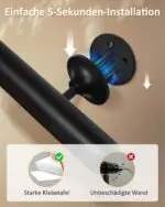 KENNEAS bezvadu LED sienas lampas ar pulti (2 gab., melnas) - Image 4